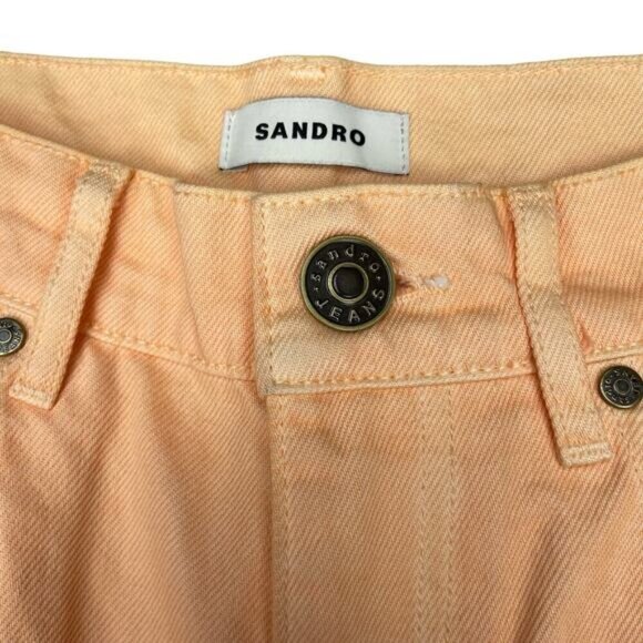 Sandro Straight-leg gradient-effect jeans Size 2 - Picture 7 of 11
